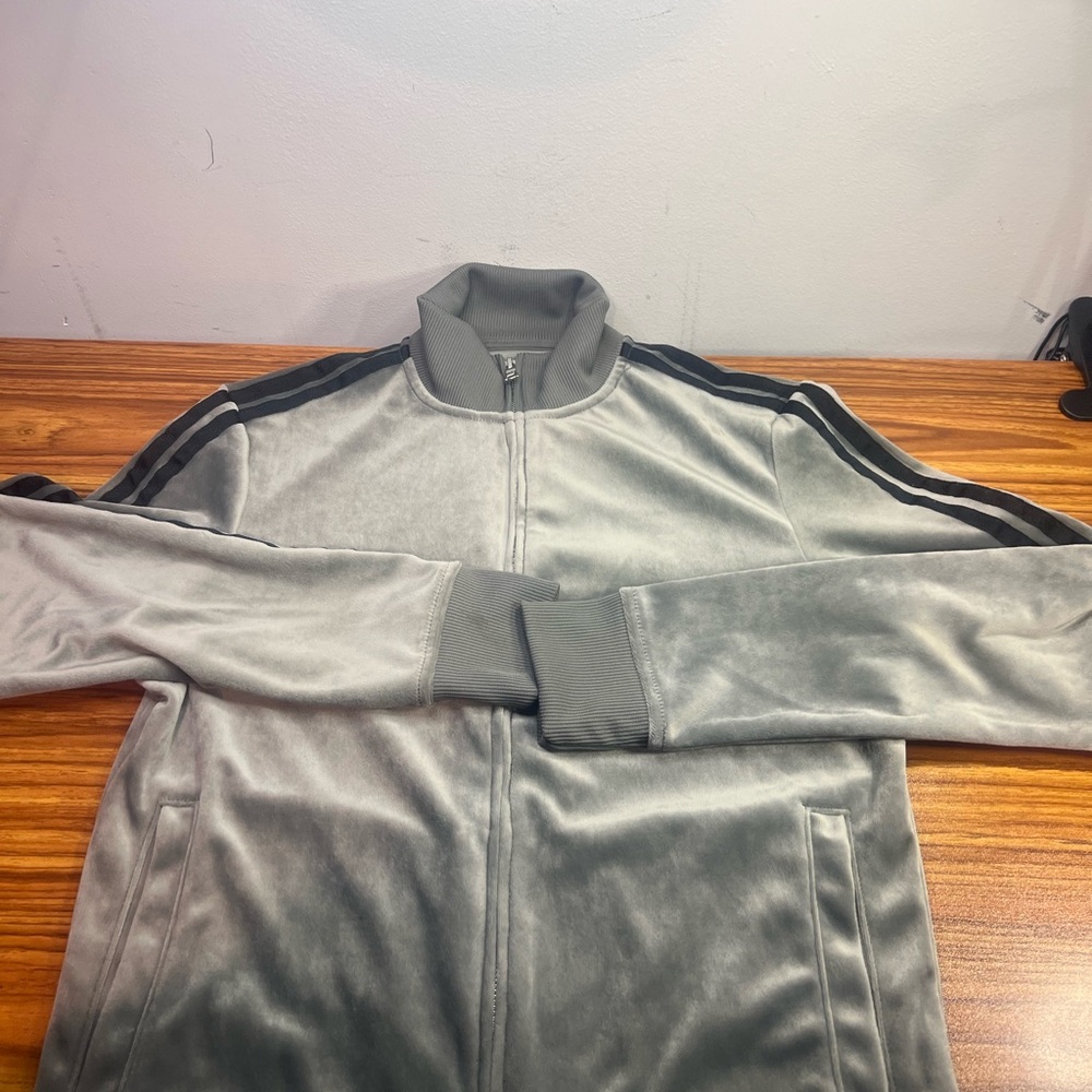#5 INC International Concepts Gray Jacket with Black Accents